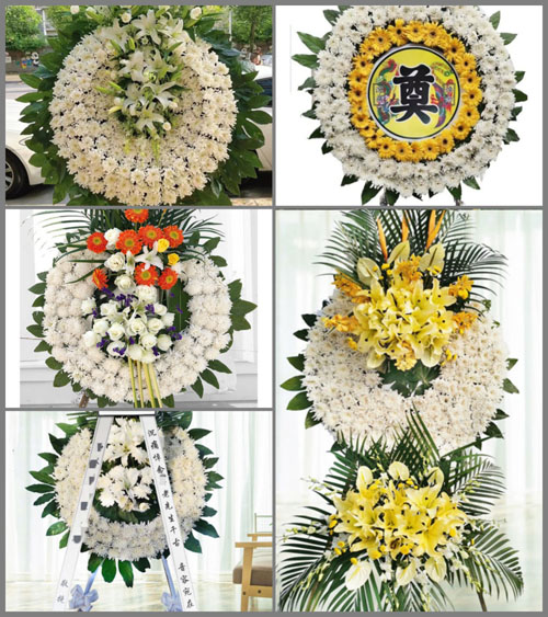 江苏南通通州区二甲镇路中村花圈速递